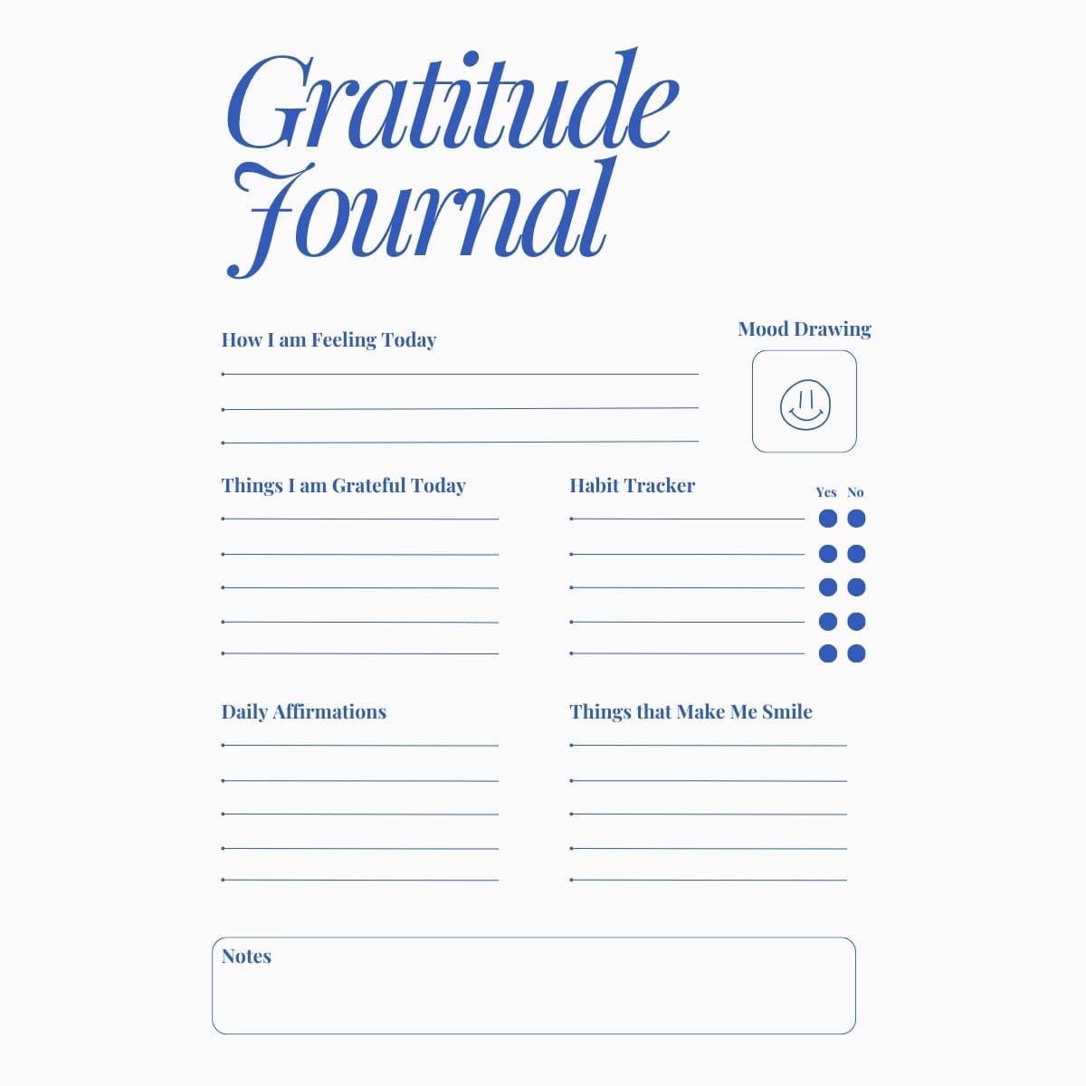 Grateful Mindset – 5 Printable Journals for Daily Positivity - Preview 4 - life skills