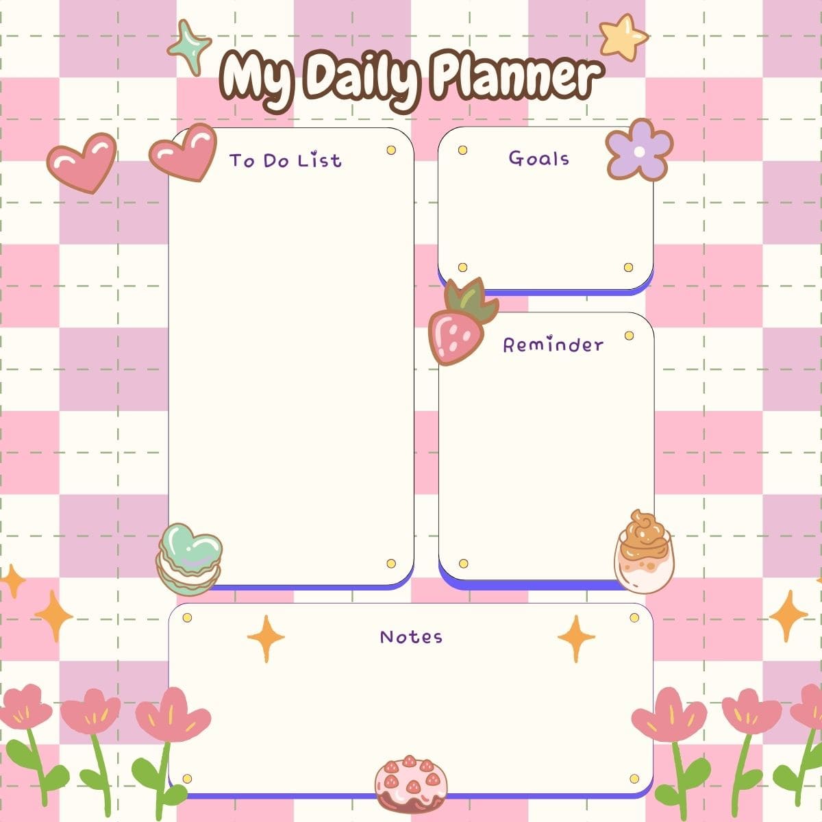 Smart Day Kit – 10 Printable Daily Planners - Preview 4 - organization